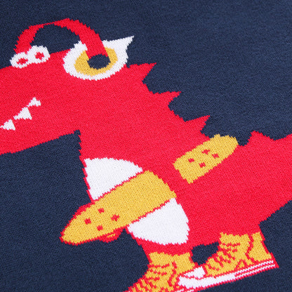 Dinosaur skate sweater