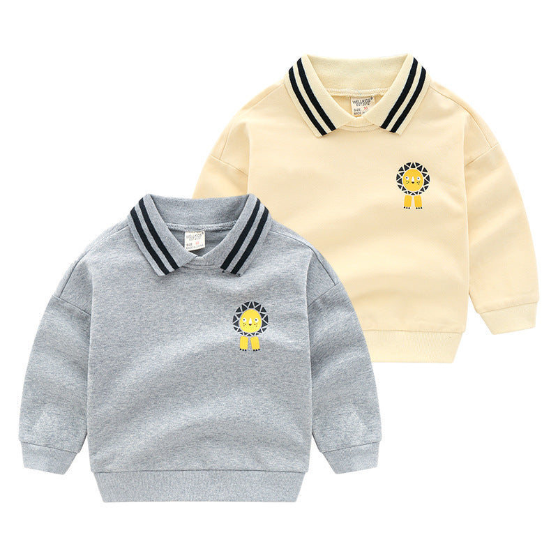 Cartoon striped sweater