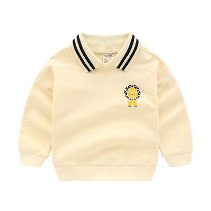 Cartoon striped sweater
